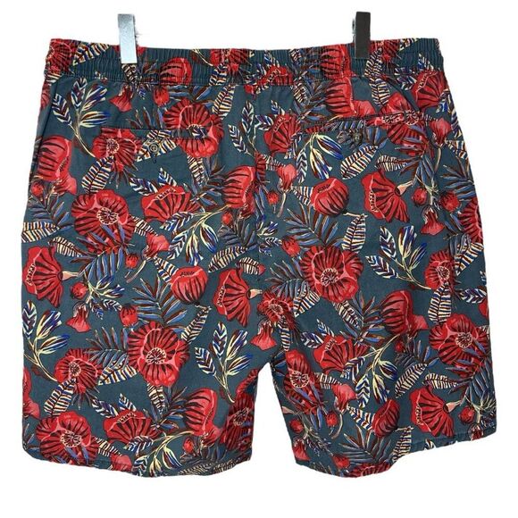 NWT Caribbean Aqua Collection Men's Shorts 9" Inseam‎ Poppy Floral Size XXL - Picture 2 of 6